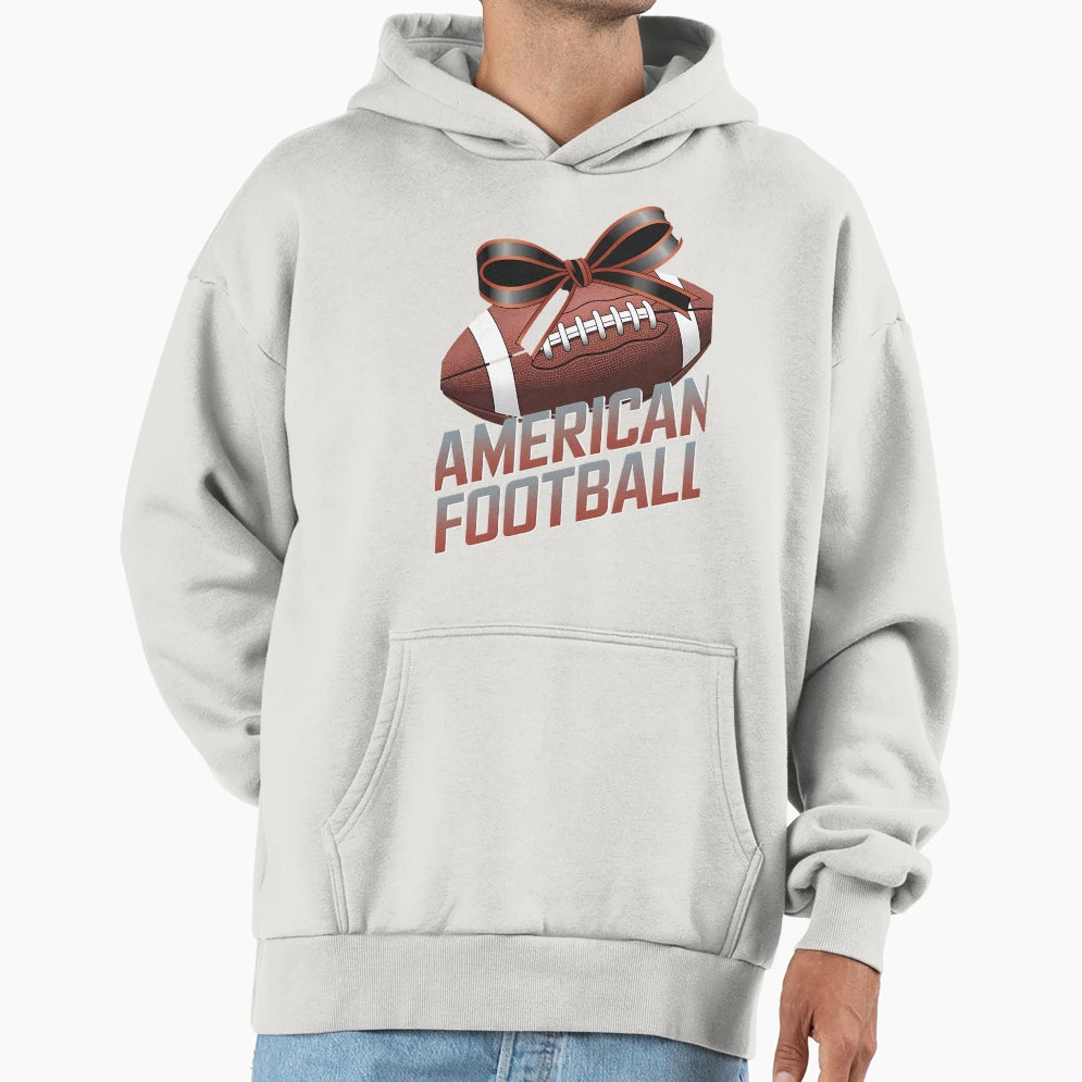 Coquette Football Lets American Football Hoodie - Minimalist Print Unisex - T-Shirt, Sweatshirt, Hoodie