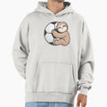 Soccer Adorable Sloth Loves Soccer Hoodie - Streetwear Style Men Women - T-Shirt, Sweatshirt, Hoodie
