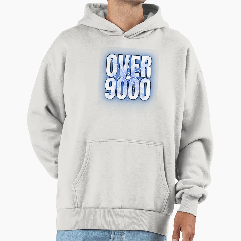 Its Over 9000 Hoodie - Unique Graphic Men Women - T-Shirt, Sweatshirt, Hoodie