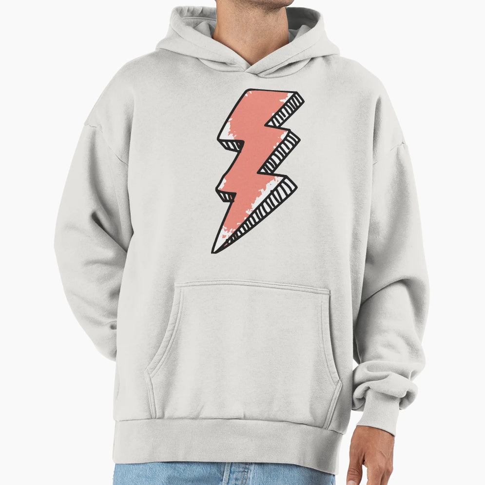 Lightning Bolt Hoodie - Minimalist Print Men Women - T-Shirt, Sweatshirt, Hoodie