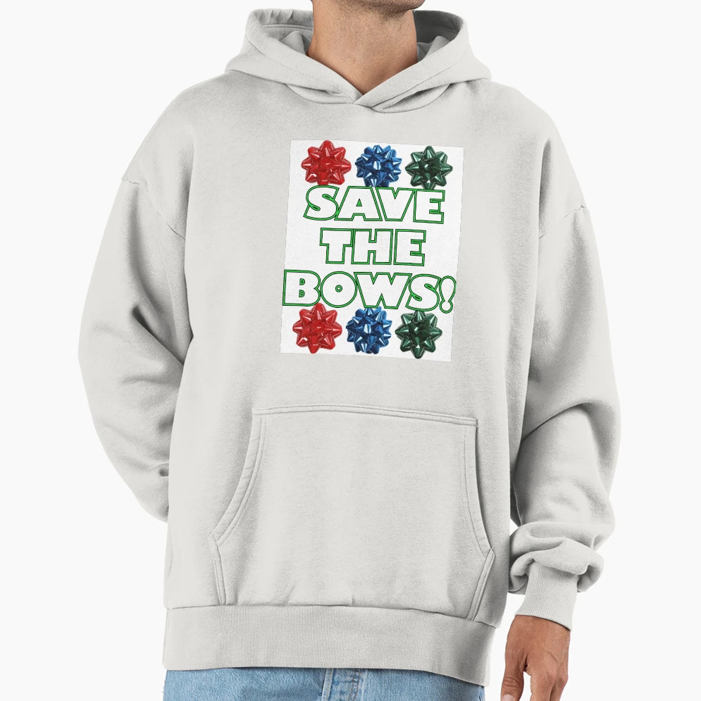 Save Bows Hoodie - Minimalist Print for Adults - T-Shirt, Sweatshirt, Hoodie