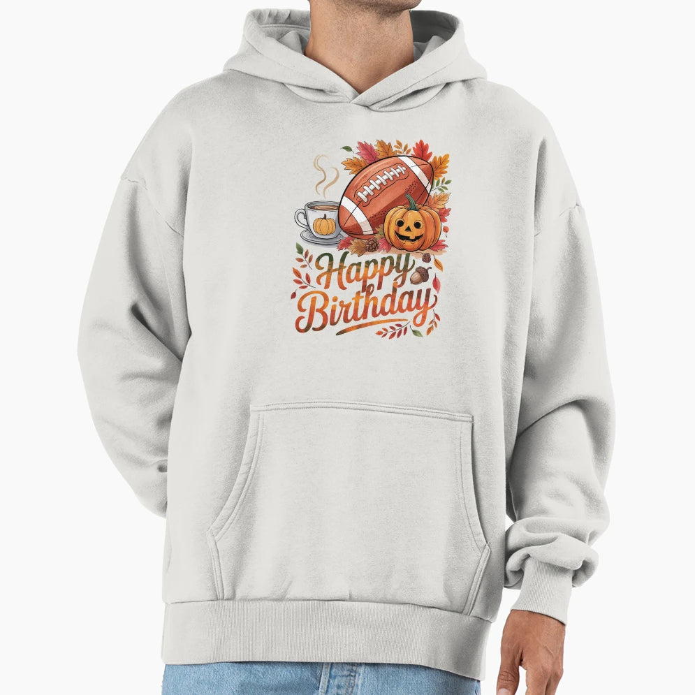 Tis Season Football Pumpkin Spice Fall Hoodie - Unique Graphic Unisex - T-Shirt, Sweatshirt, Hoodie