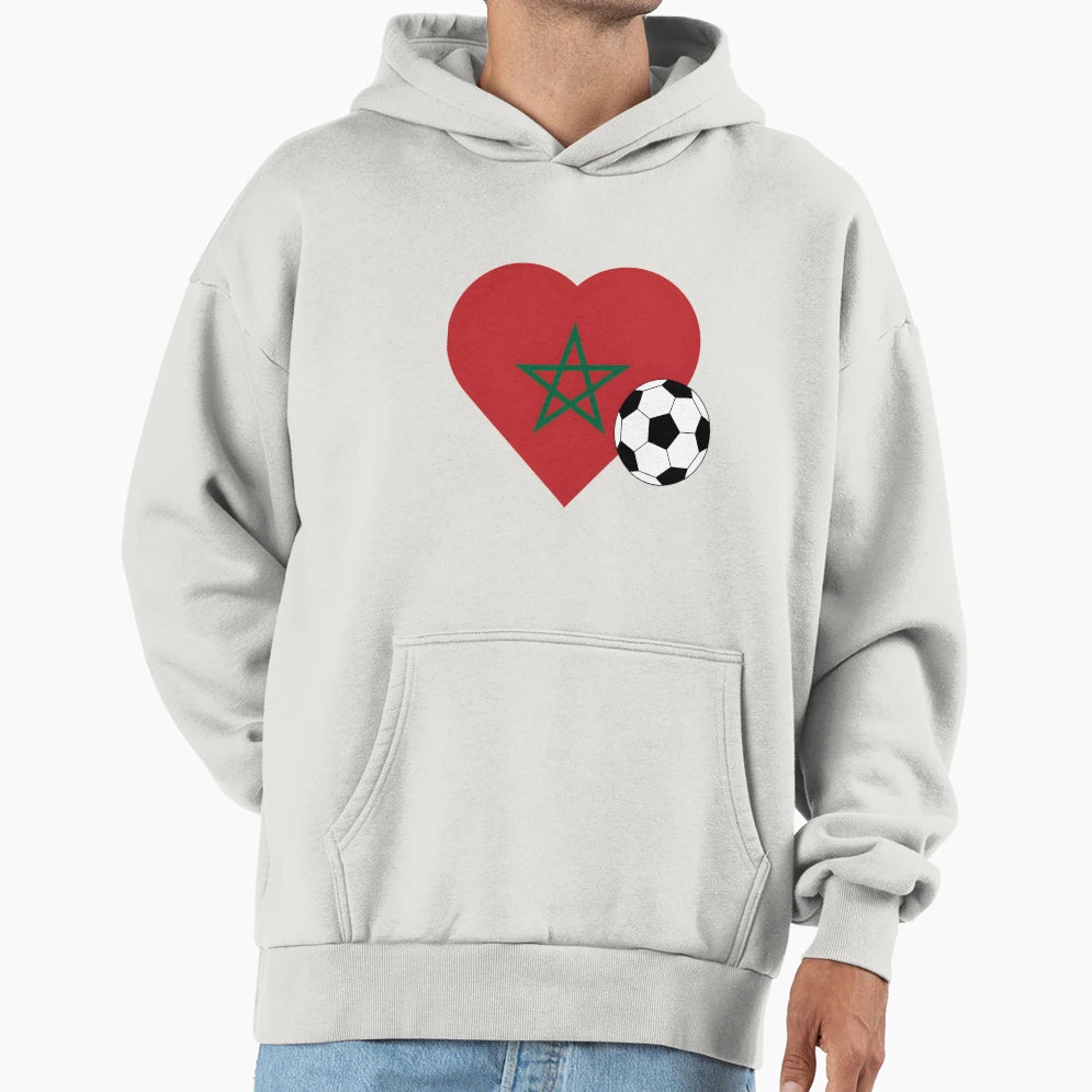 Morocco World Cup 2022 Hoodie - Casual Everyday Wear Men Women - T-Shirt, Sweatshirt, Hoodie