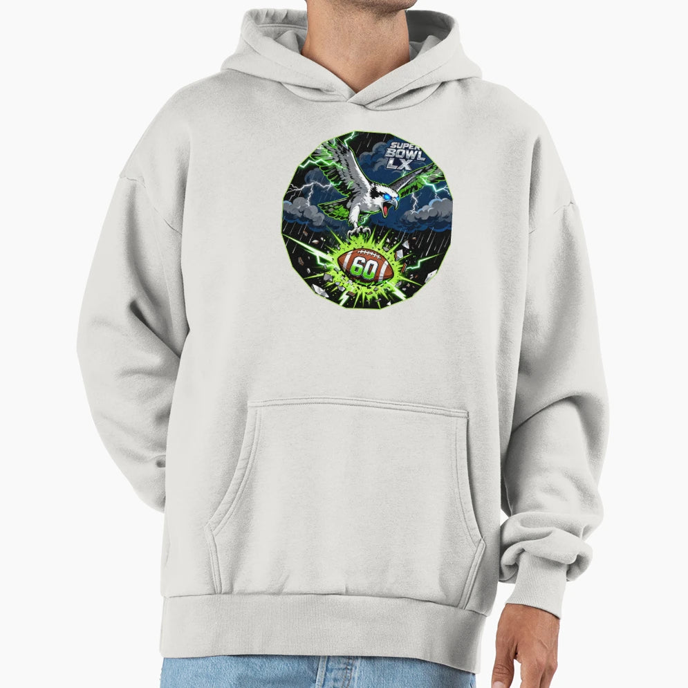Super Bowl Lx Champions Hoodie - Custom Art Print Unisex - T-Shirt, Sweatshirt, Hoodie
