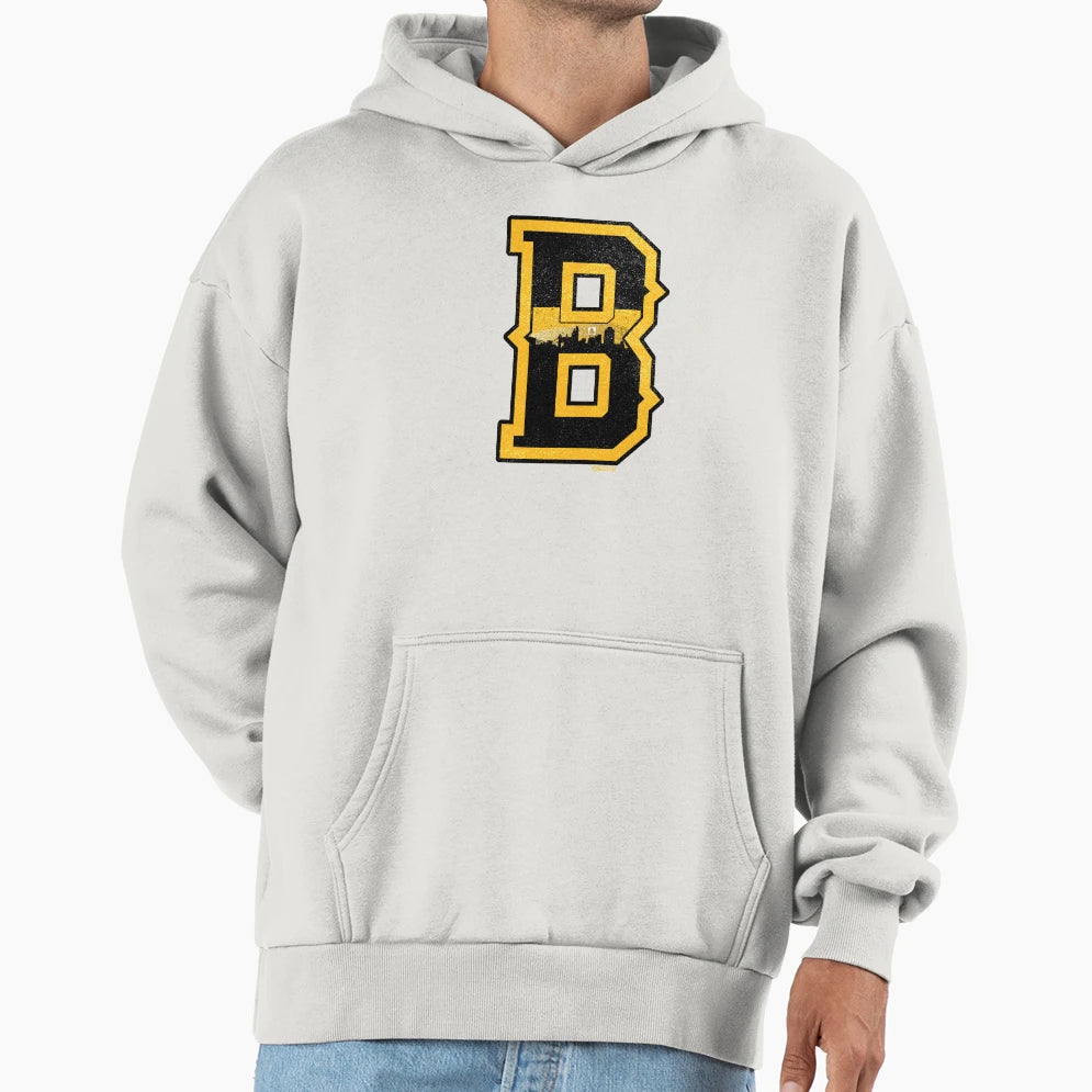 Fan Boston Skyline Sports Hockey Hoodie - Graphic Print Unisex - T-Shirt, Sweatshirt, Hoodie