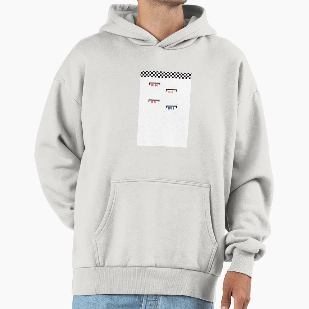 F1 Grid Layout Hoodie - Fun Novelty Design for Adults - T-Shirt, Sweatshirt, Hoodie