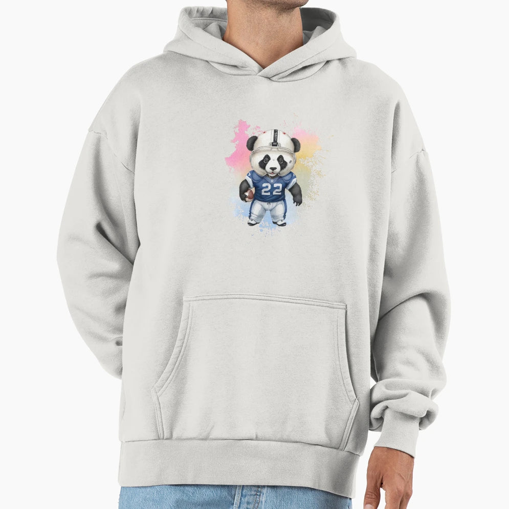 American Football Panda2 Hoodie - Trendy Graphic for Adults - T-Shirt, Sweatshirt, Hoodie