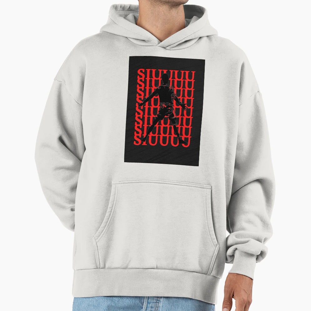 Cristiano Ronaldo Siuuu Hoodie - Minimalist Print Men Women - T-Shirt, Sweatshirt, Hoodie