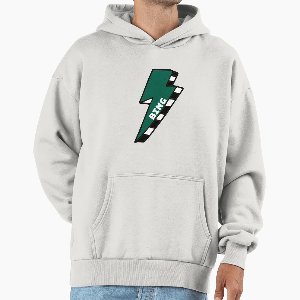Binghamton University Lightning Bolt Hoodie - Custom Art Print Men Women - T-Shirt, Sweatshirt, Hoodie