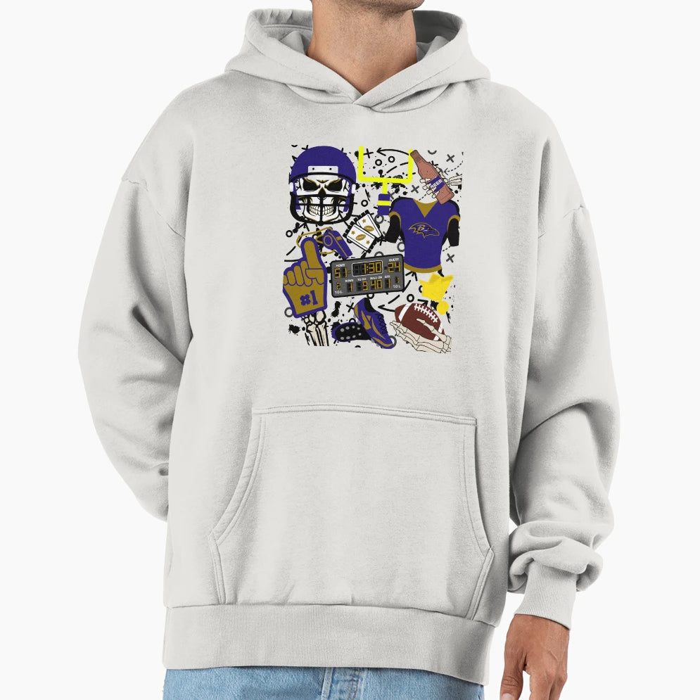 Ravens Hoodie - Fun Novelty Design Men Women - T-Shirt, Sweatshirt, Hoodie