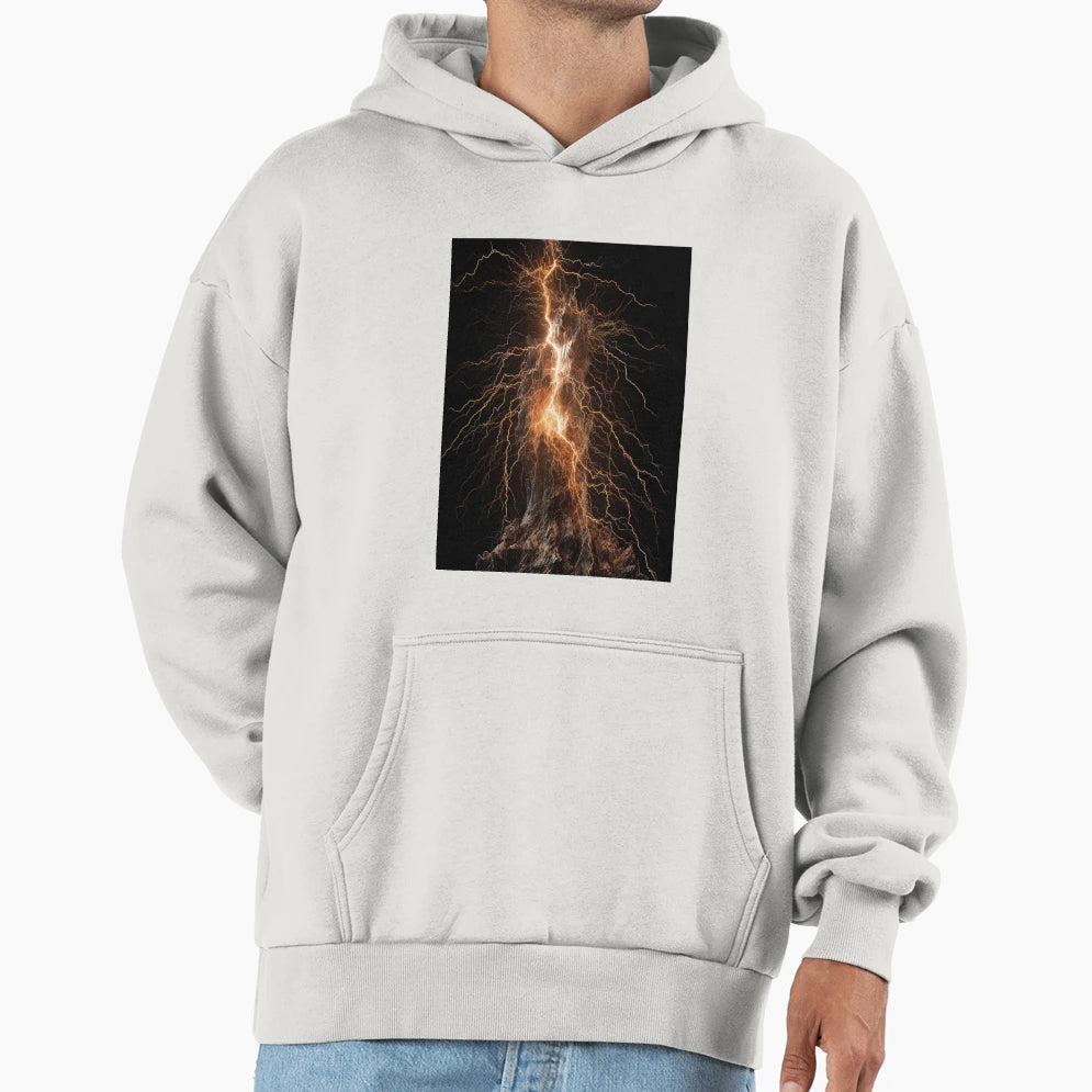 Lightning Strikes 10 Hoodie - Custom Art Print for Adults - T-Shirt, Sweatshirt, Hoodie