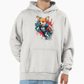 Corgi Dog Playing American Football Hoodie - Aesthetic Graphic for Adults - T-Shirt, Sweatshirt, Hoodie