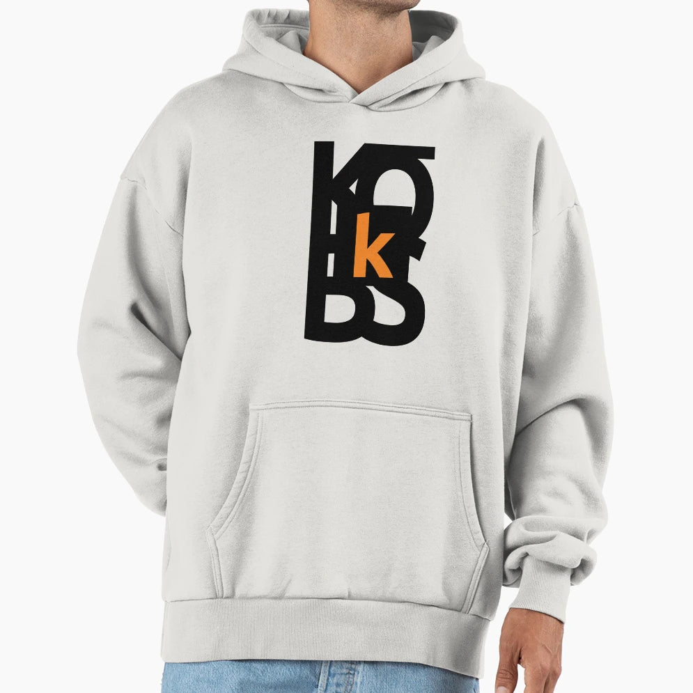 K Kobs Logo Blk Text Hoodie - Custom Art Print Men Women - T-Shirt, Sweatshirt, Hoodie