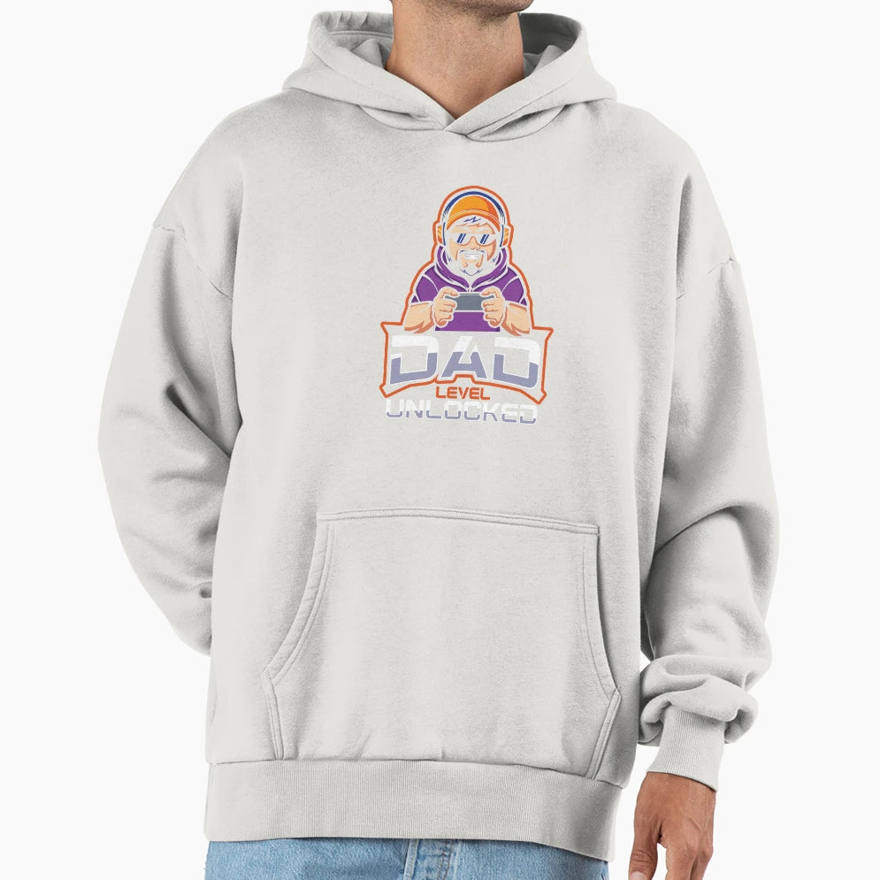 Dad Level Unlocked Daddy Gamer Newborn Hoodie - Trendy Graphic Men Women - T-Shirt, Sweatshirt, Hoodie