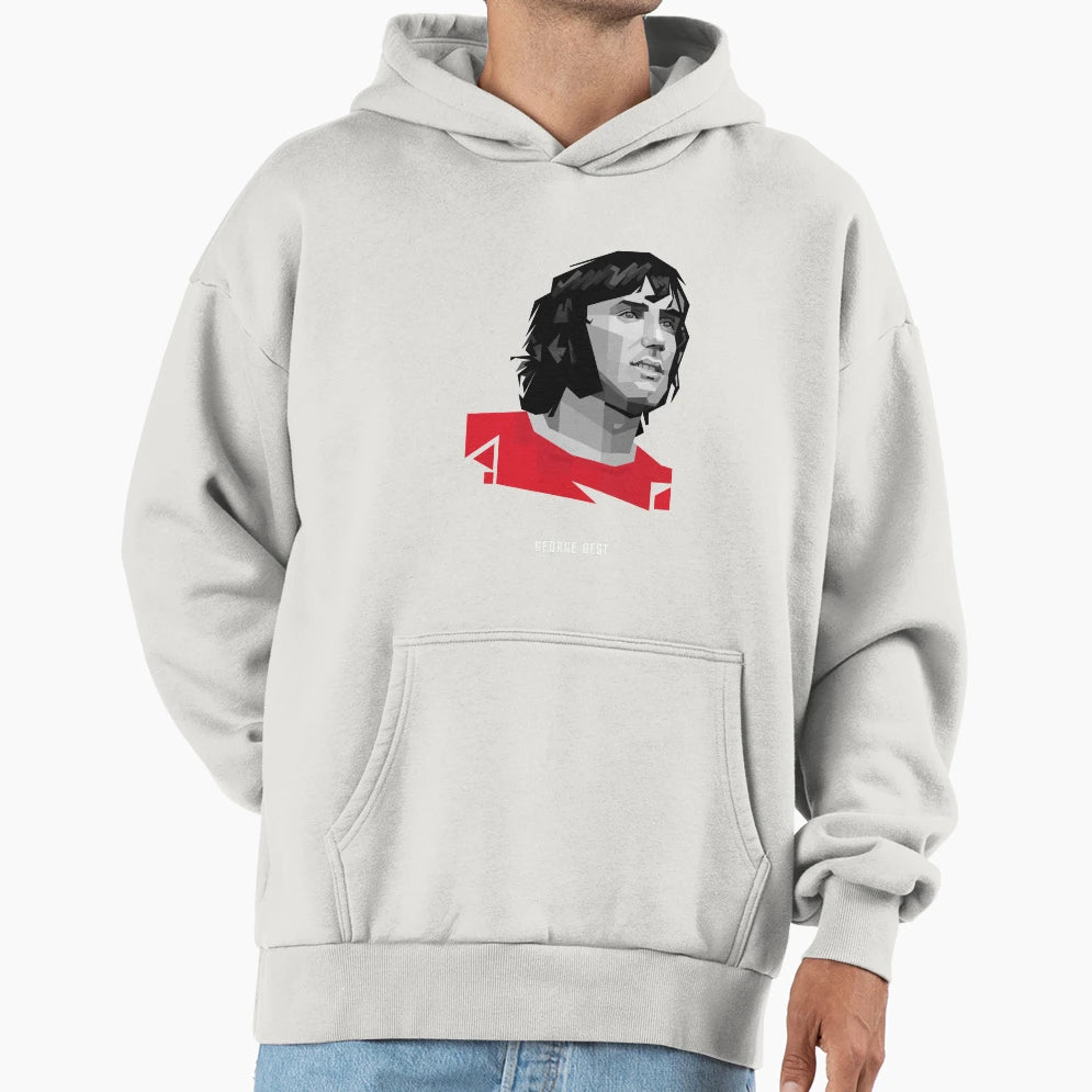 United Trinity George Best Hoodie - Novelty Apparel for Adults - T-Shirt, Sweatshirt, Hoodie