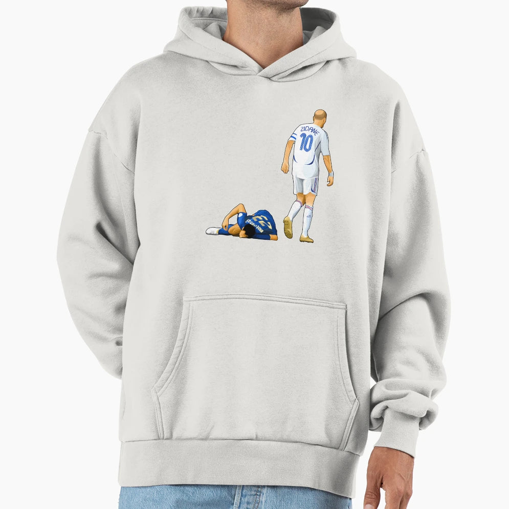 Zidane Hit Materazzi Hoodie - Graphic Print Men Women - T-Shirt, Sweatshirt, Hoodie