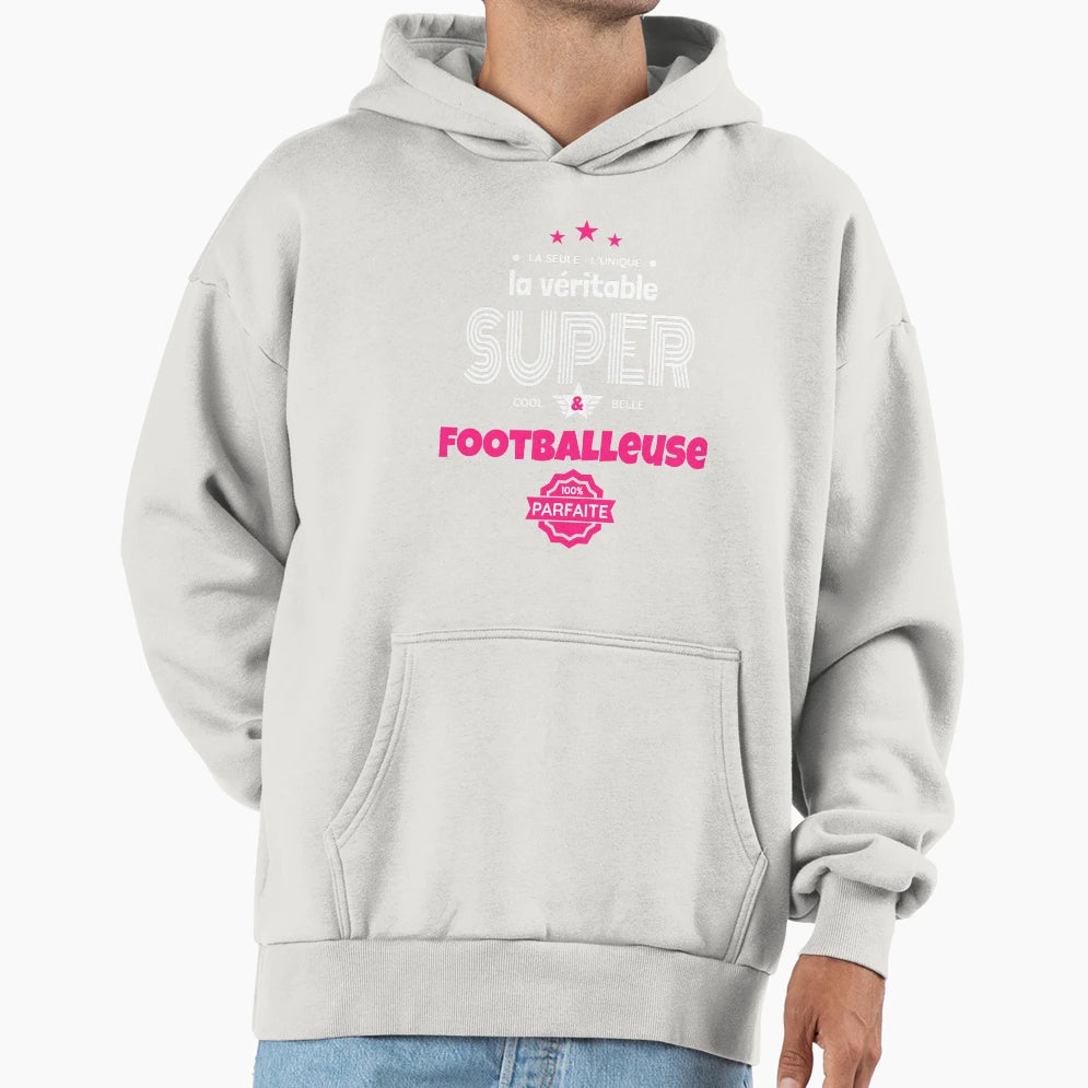 Super Footballer 100 Hoodie - Aesthetic Graphic Unisex - T-Shirt, Sweatshirt, Hoodie