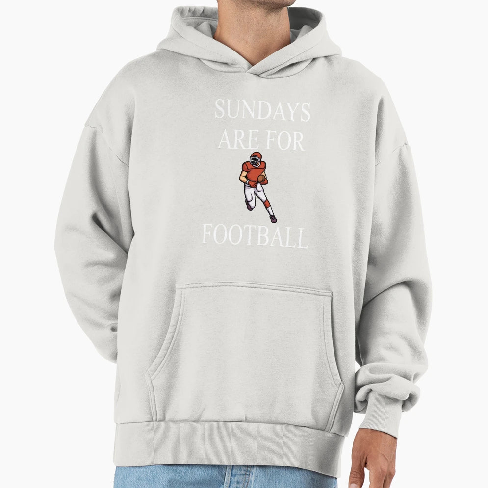 Sundays Are Football Hoodie - Graphic Print for Adults - T-Shirt, Sweatshirt, Hoodie