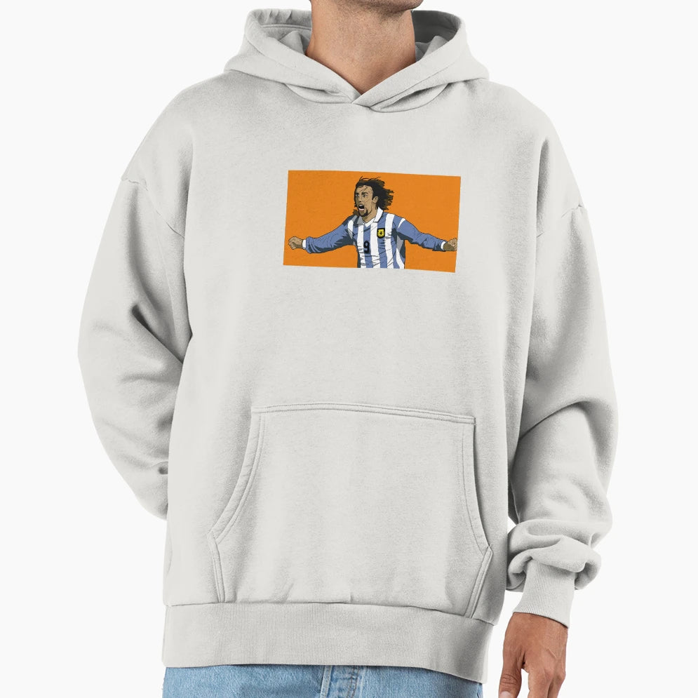 Gabriel Batistuta Hoodie - Unique Graphic for Adults - T-Shirt, Sweatshirt, Hoodie