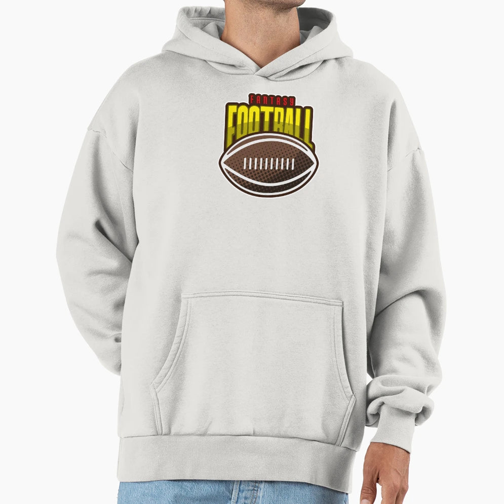 Fantasy Football Yellow Red Hoodie - Streetwear Style Unisex - T-Shirt, Sweatshirt, Hoodie