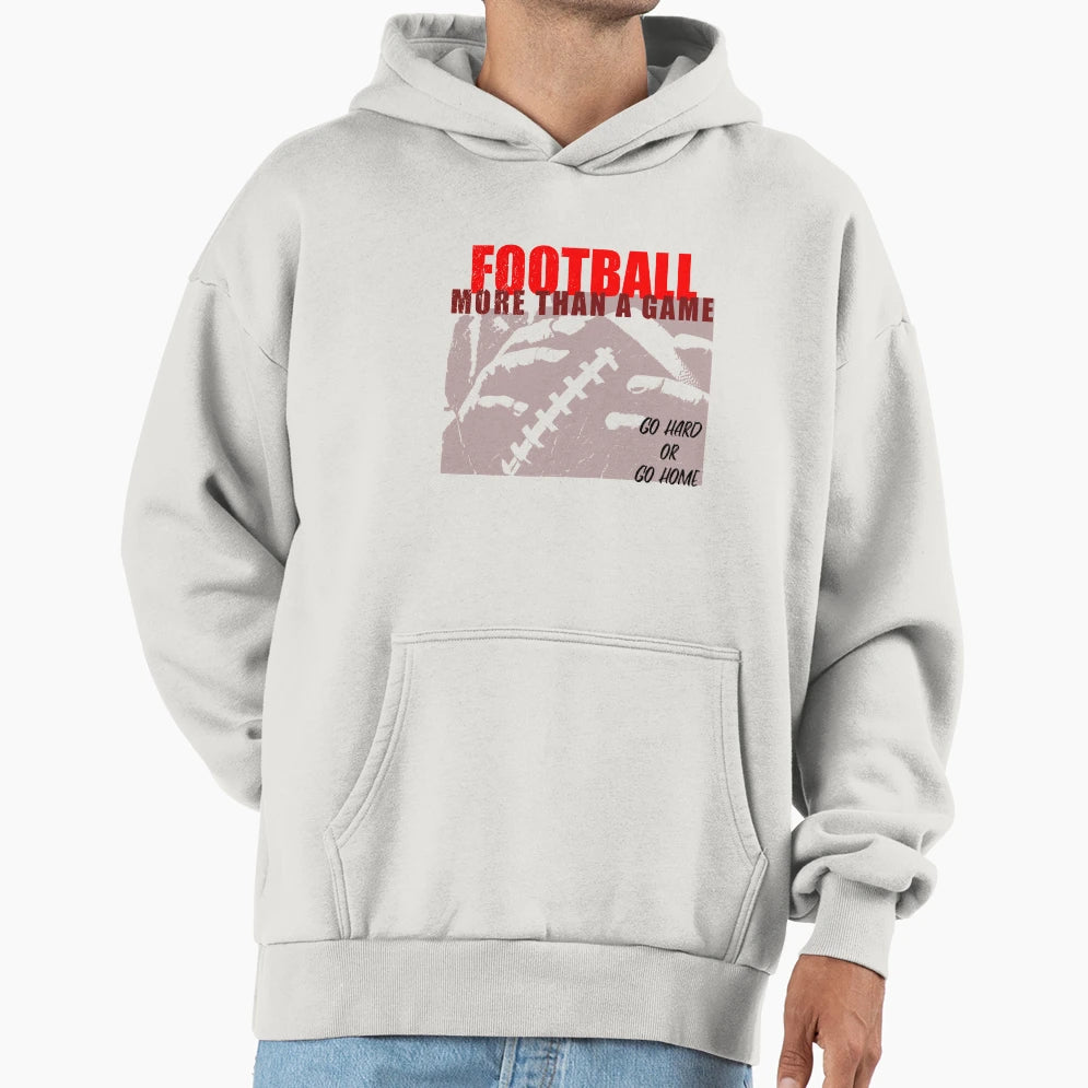 American Football More Than Game Hoodie - Minimalist Print for Adults - T-Shirt, Sweatshirt, Hoodie