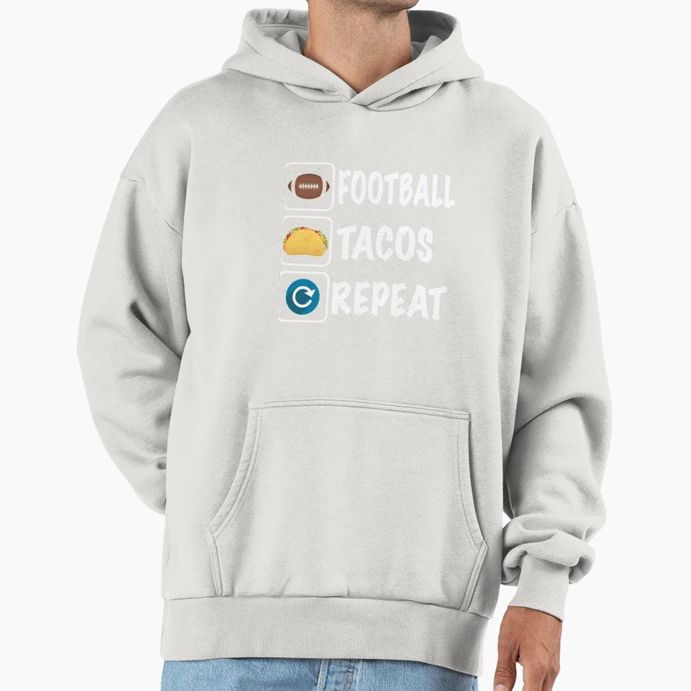 Football And Tacosss T-Shirt - Novelty Apparel Unisex - T-Shirt, Sweatshirt, Hoodie