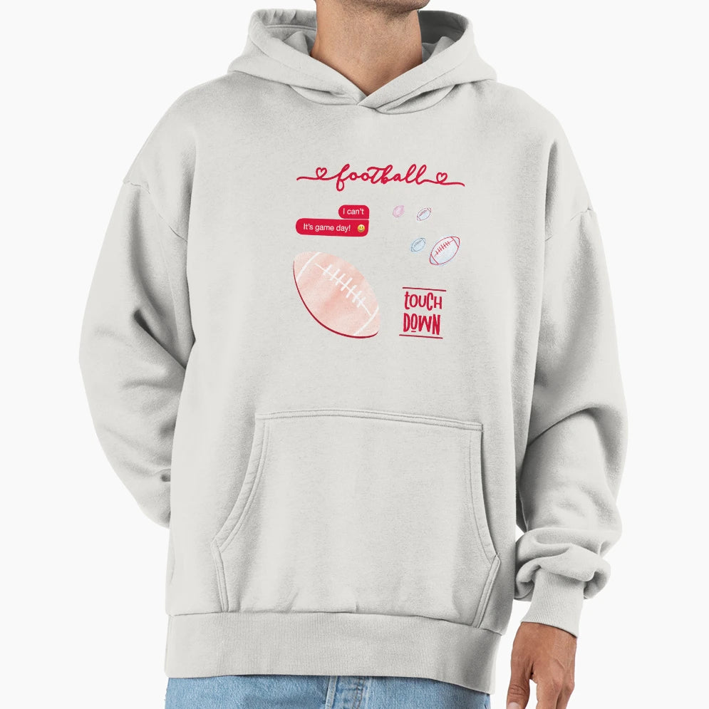 Red Watercolor Football Pack Hoodie - Custom Art Print Unisex - T-Shirt, Sweatshirt, Hoodie