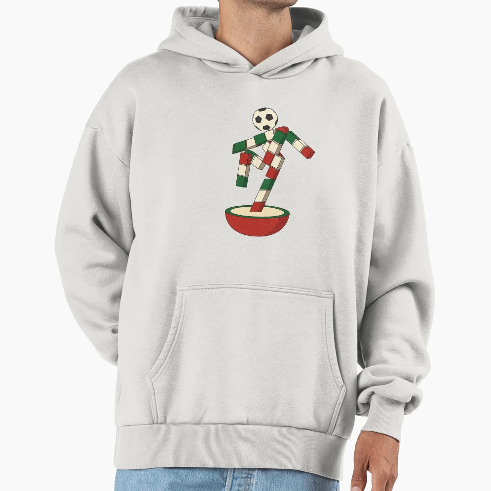 Italia 90 Subbutteo Hoodie - Fun Novelty Design for Adults - T-Shirt, Sweatshirt, Hoodie