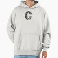 C Silver Star Collage Preppy Hoodie - Aesthetic Graphic Men Women - T-Shirt, Sweatshirt, Hoodie
