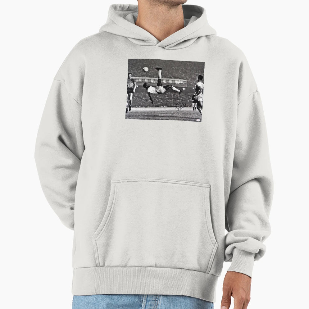 Back Kick Pele Hoodie - Trendy Graphic Unisex - T-Shirt, Sweatshirt, Hoodie