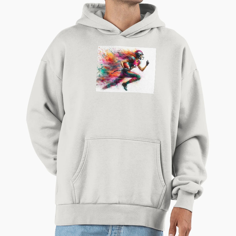 American Football Player Hoodie - Aesthetic Graphic Unisex - T-Shirt, Sweatshirt, Hoodie