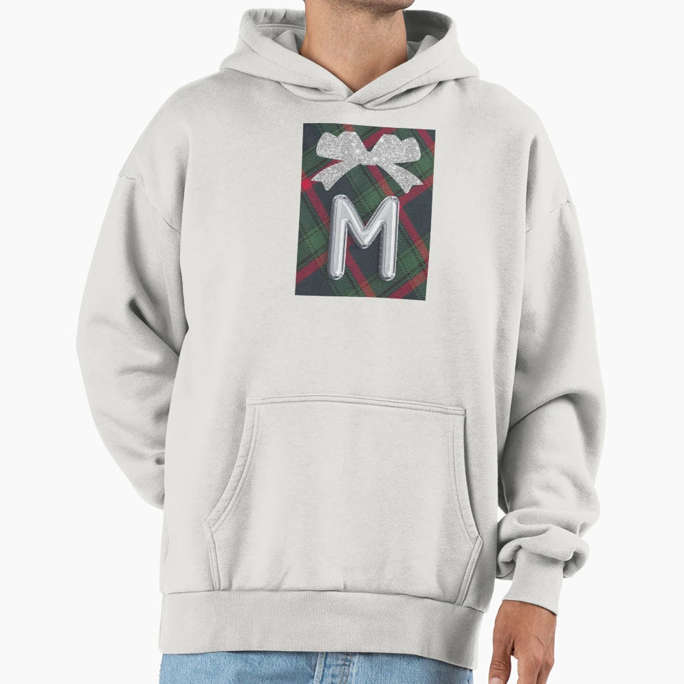 Glorious Red And Green Plaid Glittering Hoodie - Minimalist Print Unisex - T-Shirt, Sweatshirt, Hoodie