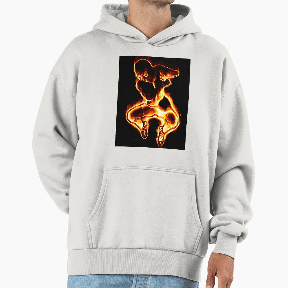 Burning Hoodie - Novelty Apparel Unisex - T-Shirt, Sweatshirt, Hoodie