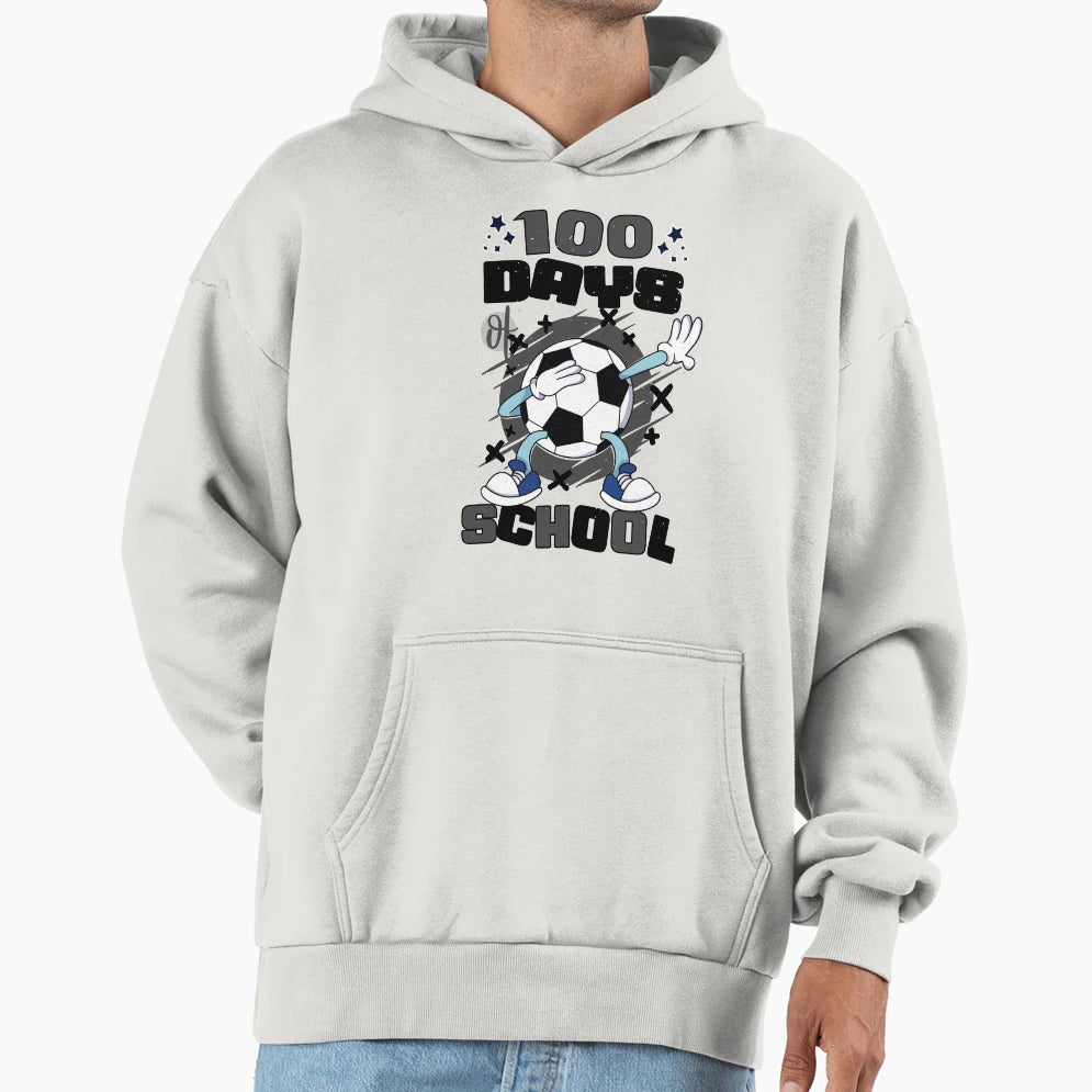100 Days School Featuring Dabbing Hoodie - Fun Novelty Design Men Women - T-Shirt, Sweatshirt, Hoodie