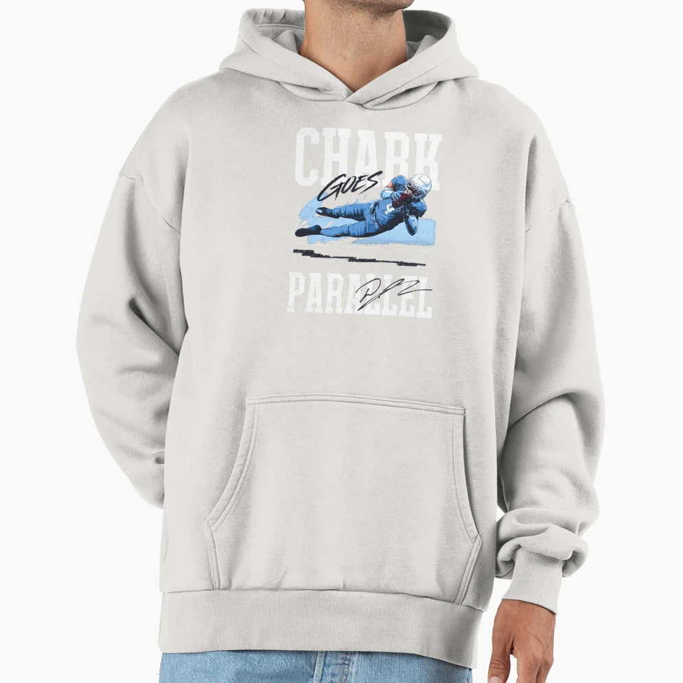 D J Chark Jr Chark Goes Parallel Hoodie - Minimalist Print for Adults - T-Shirt, Sweatshirt, Hoodie