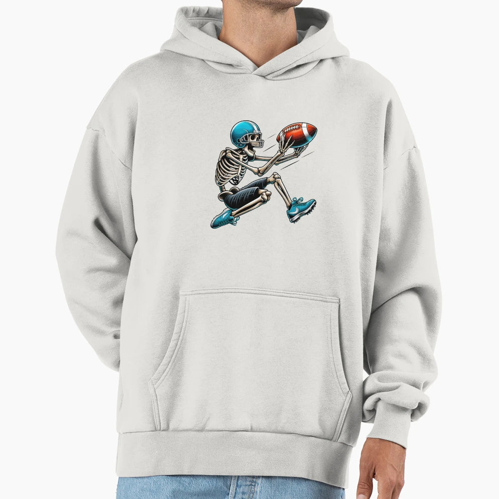 American Football Skeleton Hoodie - Casual Everyday Wear Men Women - T-Shirt, Sweatshirt, Hoodie