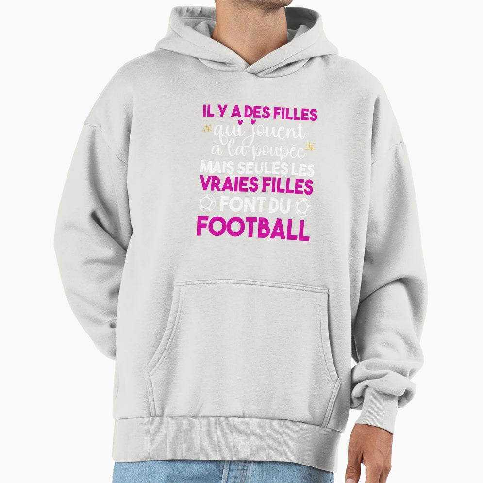 Footballer Doll Football Hoodie - Casual Everyday Wear for Adults - T-Shirt, Sweatshirt, Hoodie