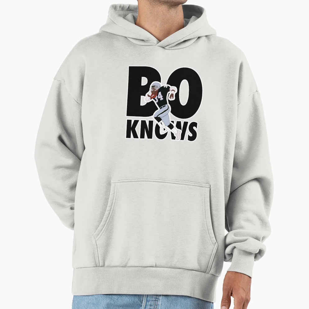Bo Running To Play Baseball Hoodie - Unique Graphic for Adults - T-Shirt, Sweatshirt, Hoodie