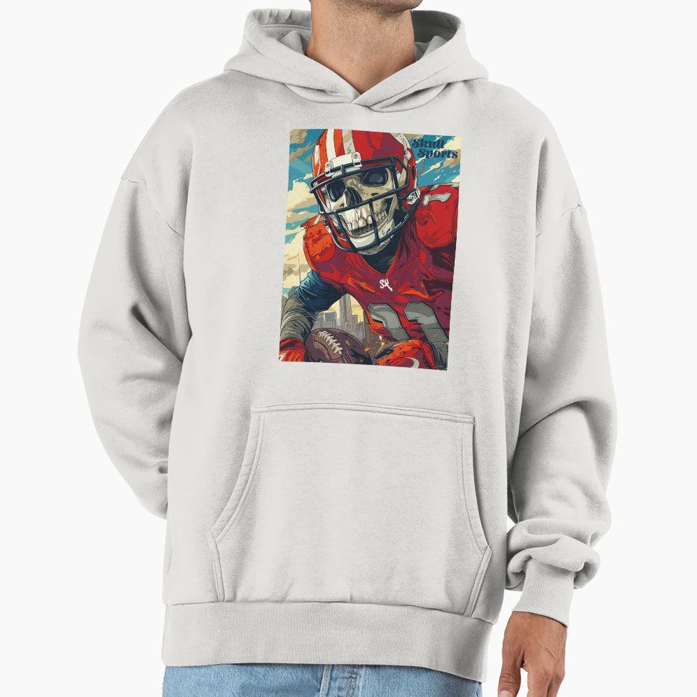 American Football Skull Skull Skull Hoodie - Casual Everyday Wear Unisex - T-Shirt, Sweatshirt, Hoodie