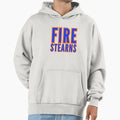 Fire Stearns Blue Hoodie - Streetwear Style for Adults - T-Shirt, Sweatshirt, Hoodie