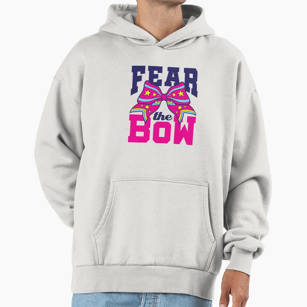 Fear Bow Cheerleading Cheerleader Cheer Hoodie - Unique Graphic Men Women - T-Shirt, Sweatshirt, Hoodie