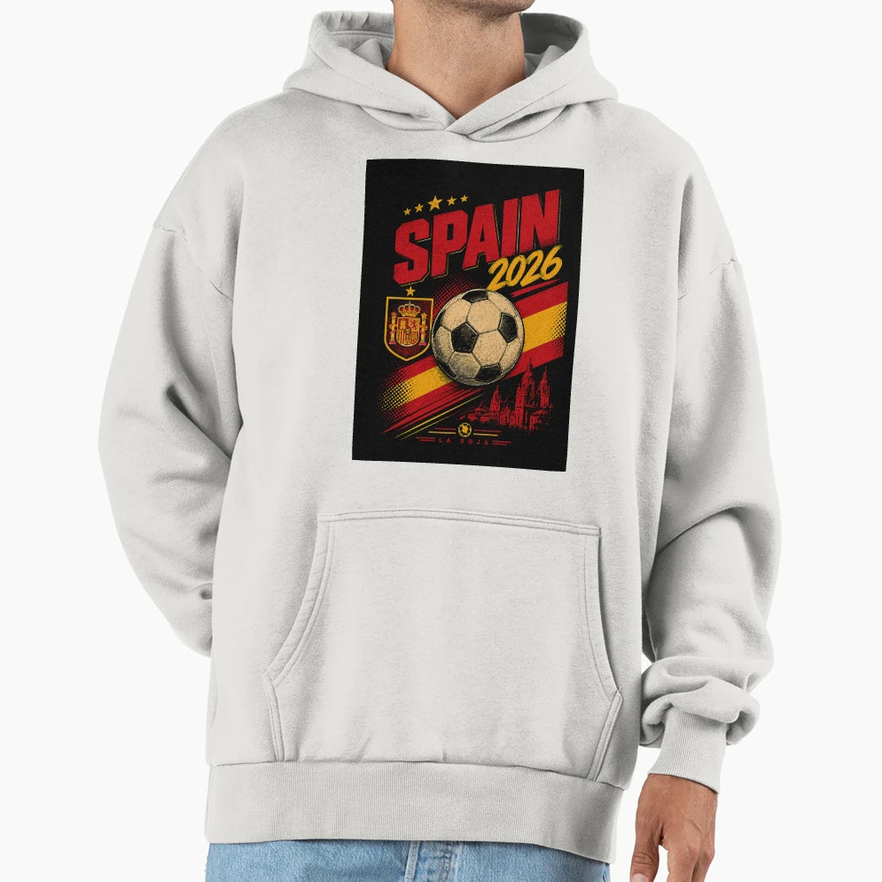 Spain Football And Pride Spain 2026 Hoodie - Minimalist Print for Adults - T-Shirt, Sweatshirt, Hoodie