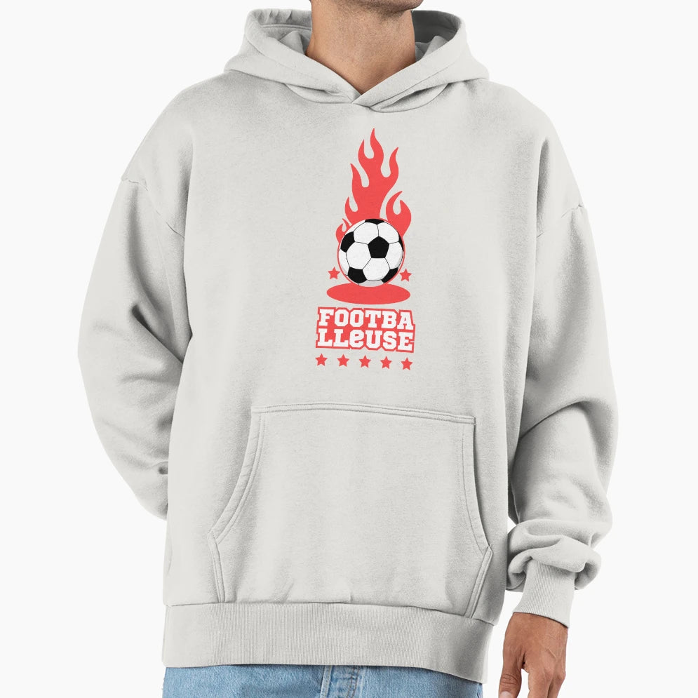 Footballeuse Le Football Je Joue Au Foot Hoodie - Graphic Print Men Women - T-Shirt, Sweatshirt, Hoodie