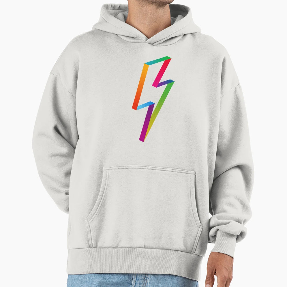 Lightning Hoodie - Minimalist Print for Adults - T-Shirt, Sweatshirt, Hoodie