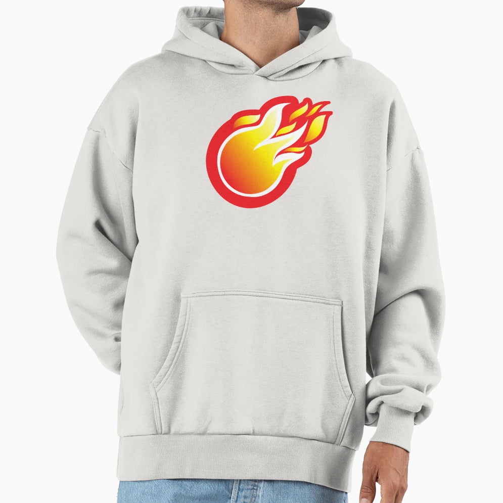 Decal Flame Hoodie - Minimalist Print for Adults - T-Shirt, Sweatshirt, Hoodie