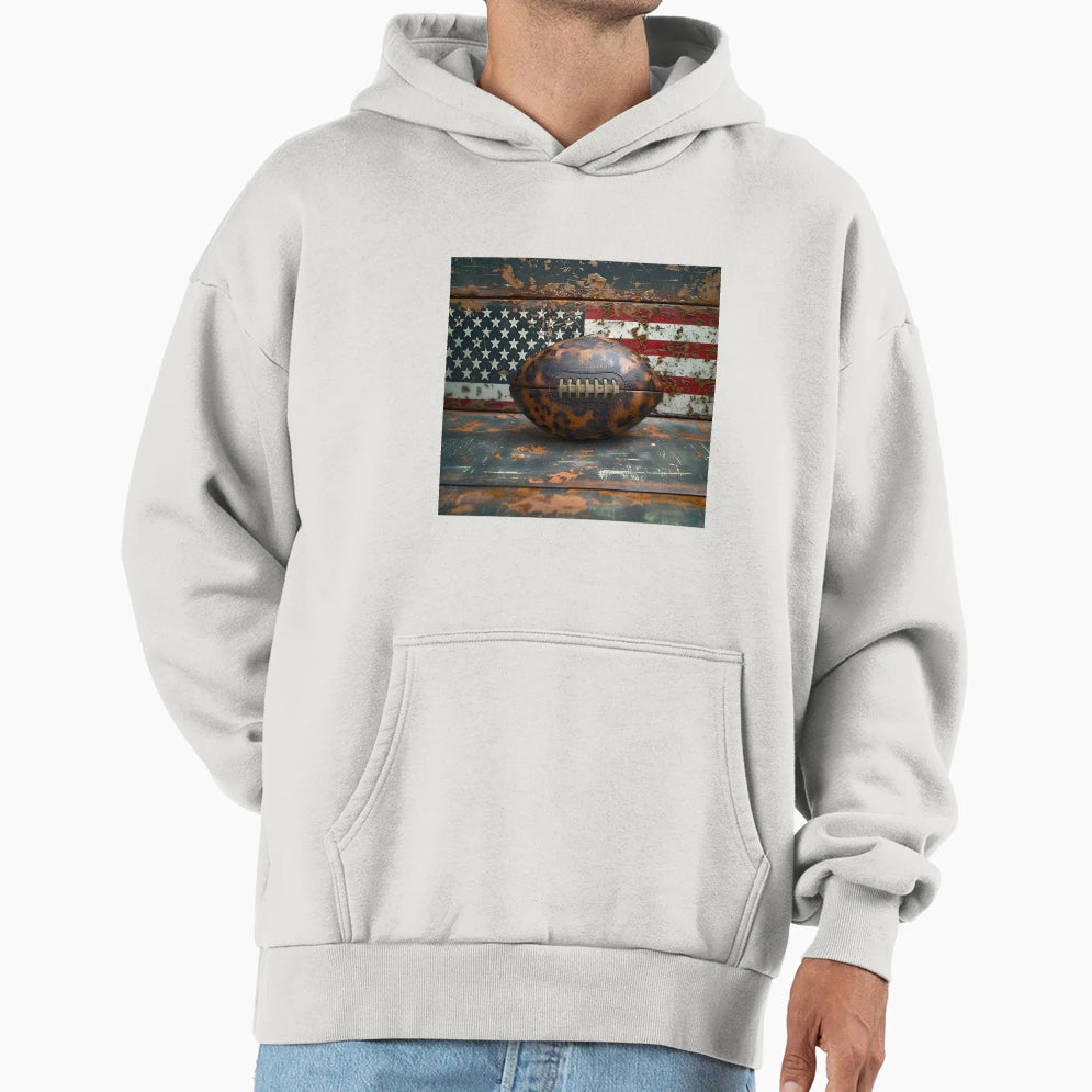 Rustic Patriotic Leopard American Hoodie - Fun Novelty Design Unisex - T-Shirt, Sweatshirt, Hoodie
