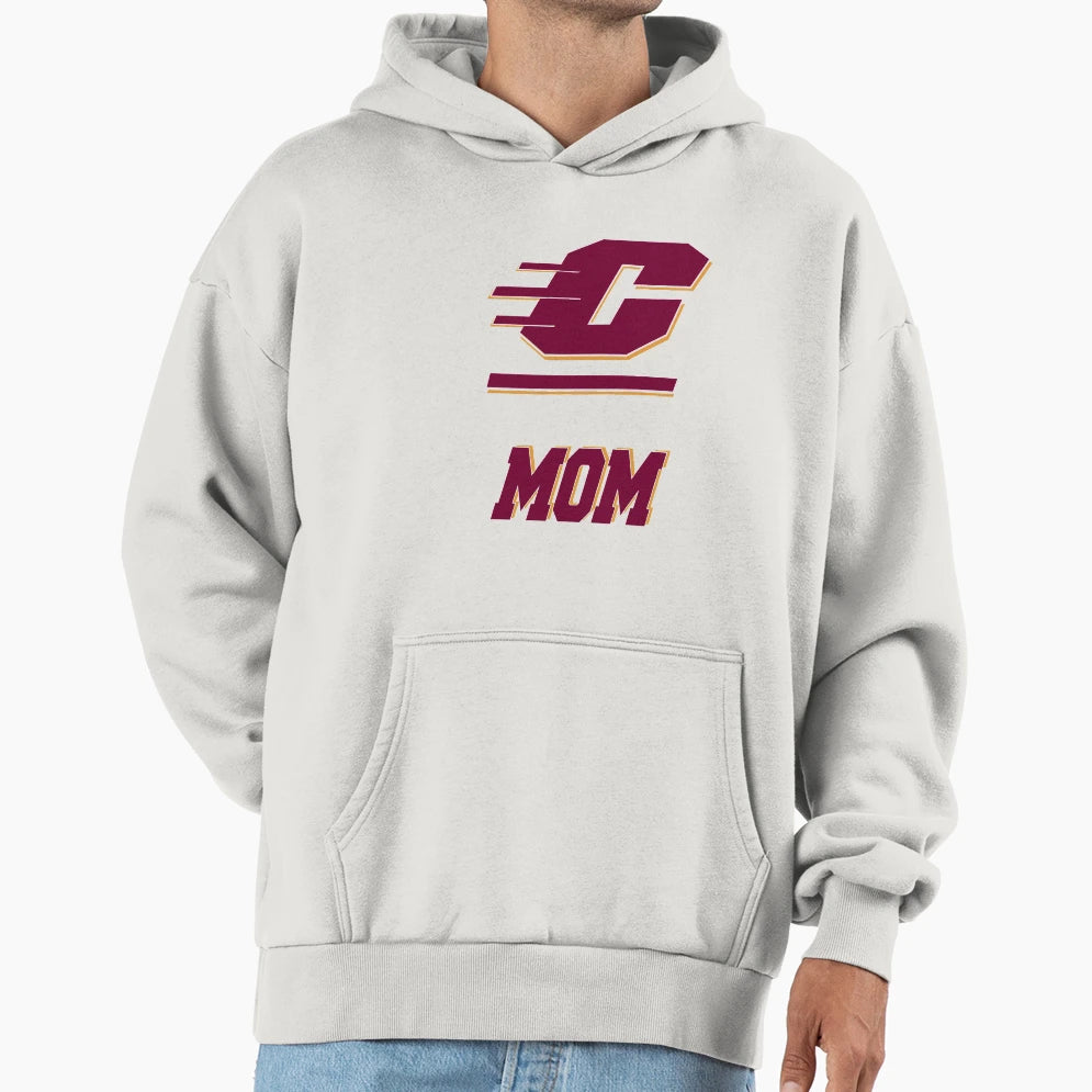 Central Michigan University Mom Hoodie - Aesthetic Graphic for Adults - T-Shirt, Sweatshirt, Hoodie