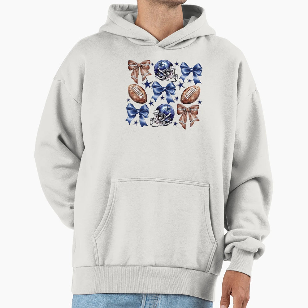 Dallas Football Coquette Hoodie - Fun Novelty Design Men Women - T-Shirt, Sweatshirt, Hoodie