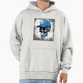 Urban Skull Blue Cap Hoodie - Graphic Print Men Women - T-Shirt, Sweatshirt, Hoodie