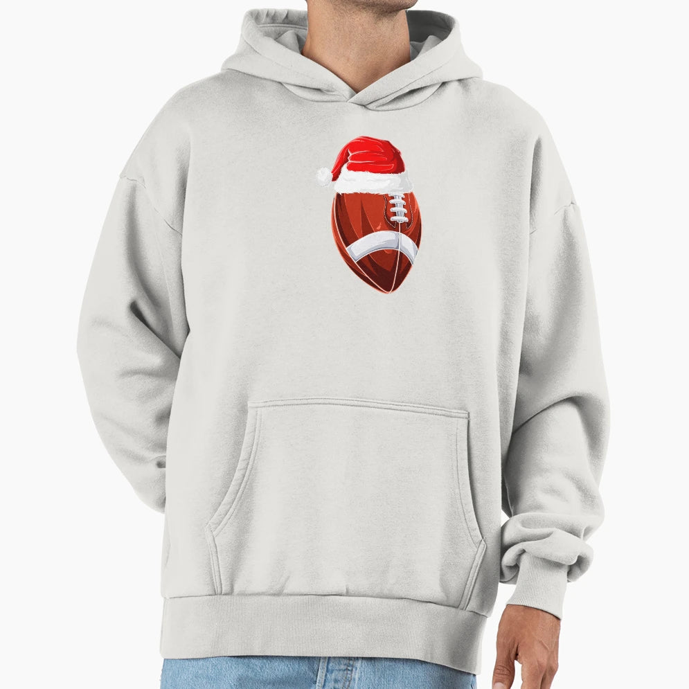 Spirit Santa Football Hoodie - Casual Everyday Wear Men Women - T-Shirt, Sweatshirt, Hoodie